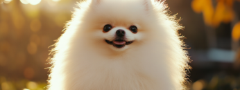 White_Pomerania_emerging_in_a_garden_with_lot_7d_0